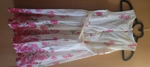 Kinderkleidung Mädchen, Kleid, Schulanfang, wie neu, Rosenprint - Bild 1 von 7