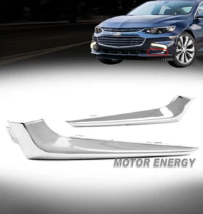 For 16 17 18 Chevy Malibu Front Bumper Fog Light Molding Trims Chrome Left+Right - Bild 1 von 5