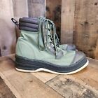 Orvis Men's 2676 Green Canvas Fly Fishing Wading Boots US 10 Lace Up