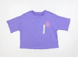Marks and Spencer Girls Pink Cotton blend T-Shirt Size 10-11 Years - Picture 1 of 10