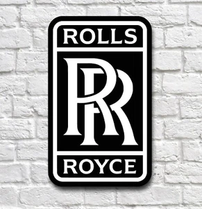 ROLLS ROYCE LOGO 2FT GARAGE SIGN WALL PLAQUE CLASSIC CAR WORKSHOP PHANTOM GHOST - Picture 1 of 12