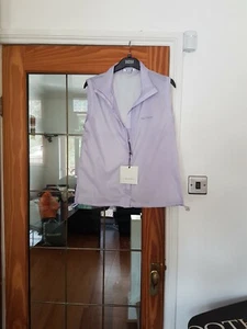 Damen Ben Sherman Gr. L ärmellose Weste Sommer Regenjacke Top Neu mit Etikett Flieder - Bild 1 von 6