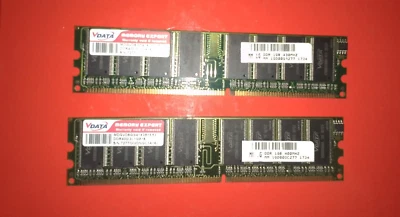 2GB -V DATA    DDR400 - MDGVD6G3141X0B1E53 1GB X 16 (2X1 GB) TOT 2GB - 400 MHz - Immagine 1 di 2