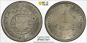 MOZAMBIQUE 1951 Escudo, PCGS SP63 (PROVA) KM-Pr23 (Essai) [Portugal/East Africa] - Picture 1 of 1