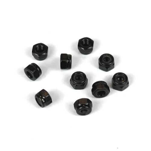 Tekno TKR1201 – M3 Locknuts (black, 10pcs) - Image 1 of 1