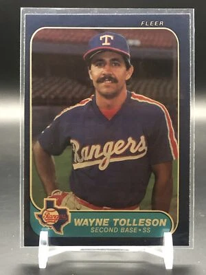 1986 Fleer #573 Wayne Tolleson - Image 1 of 2