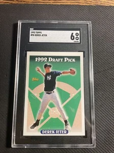 1993 Topps #98 Derek Jeter New York RC Rookie SGC 6 Yankees Undergraded - Bild 1 von 2