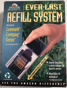 Ever Last Ink Cartridge Black Refill Kit Lexmark Compaq Xerox ATL-75 NOS - Picture 1 of 1