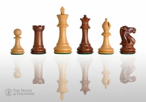The Congress Chess Set - Pieces Only - 3.75" King - Golden Rosewood - Picture 1 of 10