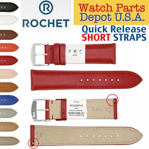 French ZRC ROCHET Quick Release Calf Leather Watch Band / Strap 16, 18, 20, 22MM - Picture 1 of 12