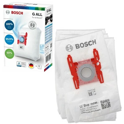 Bags Bosch Type G Microfibre Vacuum Cleaner Dust Bags Genuine 17003048 4 Pack - Image 1 of 4