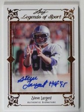 2012 Leaf Legends of Sport Steve Largent auto autograph #BA-SL1