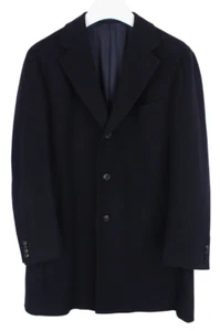 Suitsupply Vicenza Coat Men UK 46 Wool Button Closure With Notch Collar Navy - Picture 1 of 8