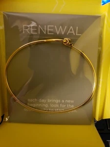 ORIGAMI OWL Gold Tone Tear Drop Bangle Bracelet CR3005 - Picture 1 of 1