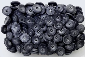 18mm 20mm 23mm Slate Grey Charcoal Swirl 4 Hole Quality Buttons Q624A-Q624C - Picture 1 of 1