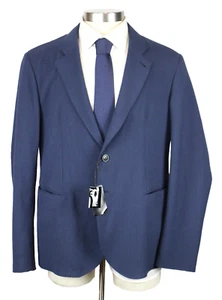 Emporio Armani Sport Mantel 40 R (50 EU) blau Stretch Reise Wolle verstaubar 1095 $ - Bild 1 von 10