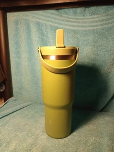 Hydrapeak Nomad 32 Oz Tumbler Set w Handle & Straw Stainless Steel Teal Green - Picture 1 of 6