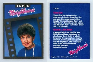 Vivean Gray As Mrs Mangel #7 Neighbours Series 1 Topps 1988 Trading Card - Picture 1 of 1