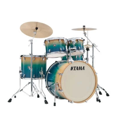 Juego de batería Tama Superstar Classic de 5 piezas con 22BD Sapphire Fade Lacebark Pine Foto 1 de 4