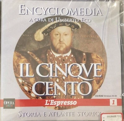 UMBERTO ECO ENCYCLOMEDIA VOL.1  IL CINQUECENTO - STORIA E ATLANTE STORICO CD-ROM - Immagine 1 di 2