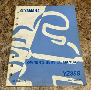 *Used Yamaha Owners Service Manual, #LIT-11626-17-21, YZ85S Models* - Bild 1 von 2