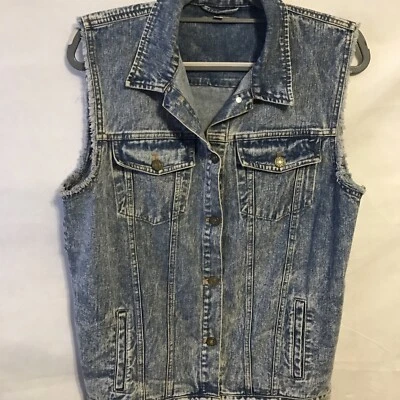 Gianni Bini Women’s Light Blue  Denim Vest Size S  — 第 1/3 张图片