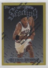 1996-97 Topps Finest Rare - Gold Scottie Pippen Rare Gold #133 HOF