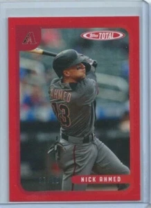 2020 Topps Total Red Parallel Nick Ahmed #61A (07/10) - Picture 1 of 1