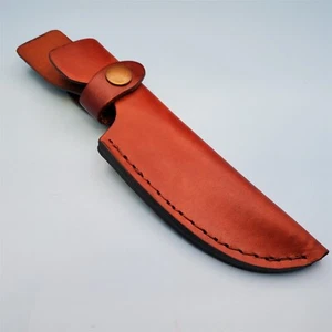 Ontario fixed blade Knife Sheath Brown Leather 8.75 x 4.25 Heirloom Trail Point - Picture 1 of 12