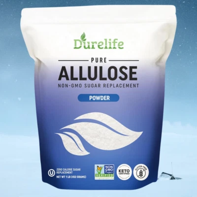 Edulcorante de alulosa Durelife 100 % puro sustituto del azúcar en polvo 1 lb Foto 1 de 4