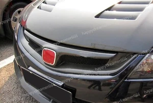 Malla de rejilla para parachoques delantero de fibra de carbono para Honda 2006-2008 Civic FD2 JDM 1x - Imagen 1 de 16