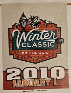 Winter Classic NHL Hockey 27" x 37" Banner Flag Wincraft Brand Bruins vs Flyers - Picture 1 of 2