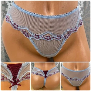 Tanga VICTORIA'S SECRET Sexy Little Things Azul Corbata Trasera De Colección Pequeño Azul - Imagen 1 de 8