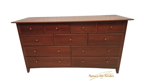 Thomasville Impressions Shaker Cherry 9 Drawer Lowboy Dresser Cover