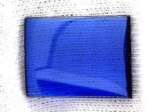 ONE 20mm x 15mm Flat Rectangle Synthetic Blue Spinel Corundum Cabochon Gemstone - Bild 1 von 1
