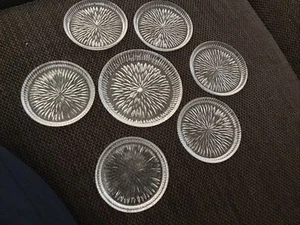 7 Glas Tee Untersetzer Vintage, Unbenutzt - Bild 1 von 1