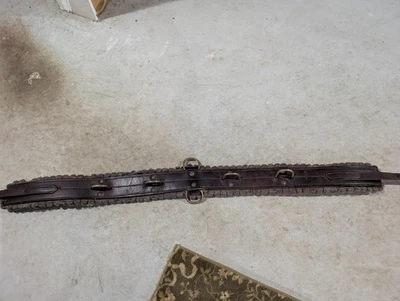 Surcingle Felt Lined training surcingle, brown leather, horse sized.  - Image 1 of 4
