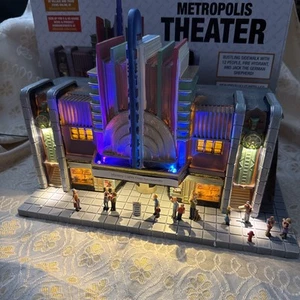 Menards Metropolis Theater Stadt Gebäude Spur O Filmzug + Adapter - Bild 1 von 3