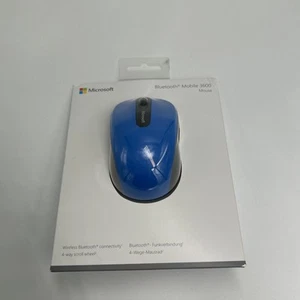 Microsoft Bluetooth Mobile 3600 DPI Mouse Black Blue (Sealed) - Picture 1 of 6