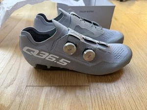Q36.5 Dottore Clima Road Shoes. Size 43 Silver - Picture 1 of 12