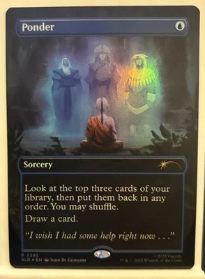 🌟 Ponder RAINBOW 🌈 FOIL Secret Lair Avatar MTG 🌟 - Image 1 of 2