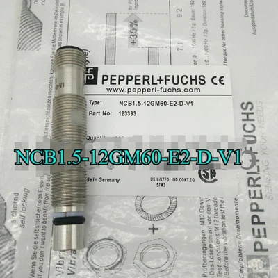 1X NEW FOR PEPPERL + FUCHS NCB1.5-12GM60-E2-D-V1 Sensor Fast Delivery - Image 1 of 2