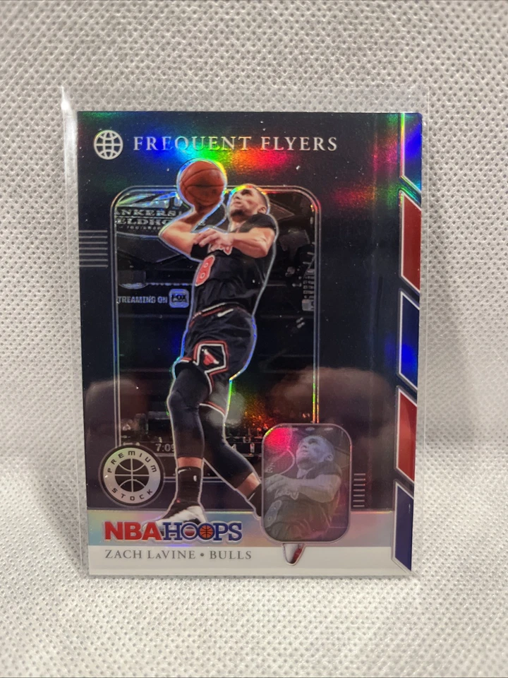 2019-20 Panini NBA Hoops Premium Stock - Frequent Flyers Zach LaVine #7 Prizm - Image 1 of 2
