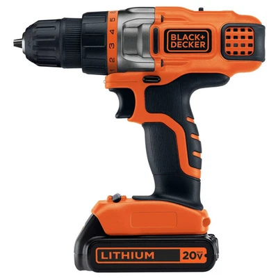 BLACK+DECKER 20V MAX* Cordless Drill/Driver Variable Speed - LDX220C