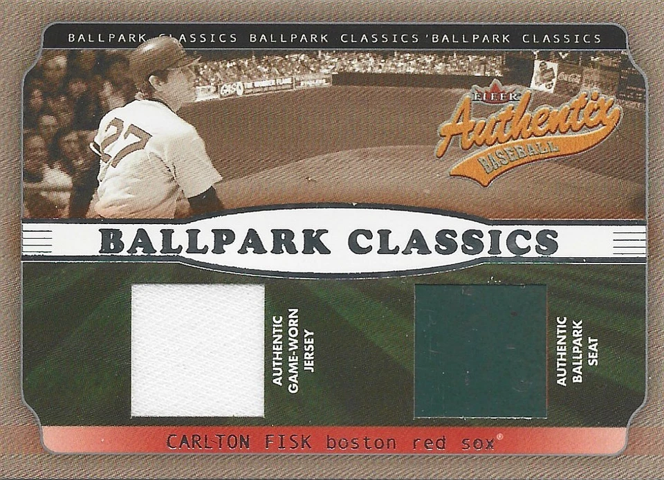 2002 Fleer Authentix - Ballpark Classics Carlton Fisk #BC - CF - Image 1 of 1