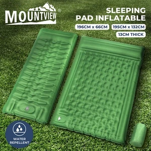 Mountview Self Inflating Mattress Sleeping Pad Camping Air Bed Mat Pillow Bag - Picture 1 of 36
