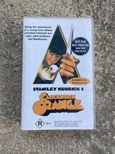 A Clockwork Orange VHS Tape 2000 Stanley Kubrick AUS PAL Vintage Rare Like New - Picture 1 of 7