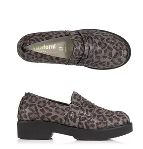 VITAFORM Damen-Slipper Stretchmaterial Leo-Optik Sohle Zoe. 39 - Bild 1 von 4