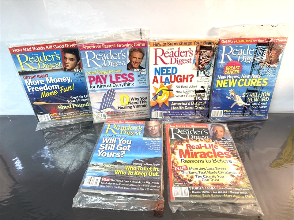 Readers Digest Lot Of 6 Original Year 2002-2003 New Sealed - Image 1 of 4