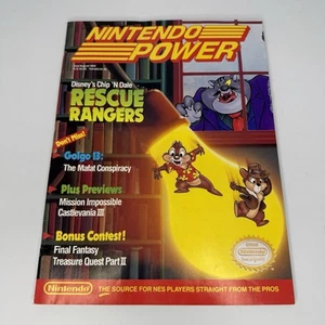 Nintendo Power Magazine July/August 1990 Chip n Dale Rescue Rangers NM COMPLETE - Picture 1 of 14